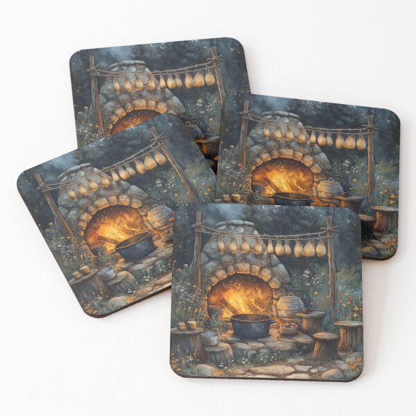 Item preview, Woodland Treasures Watercolor designed and sold by SporeandCanvas.