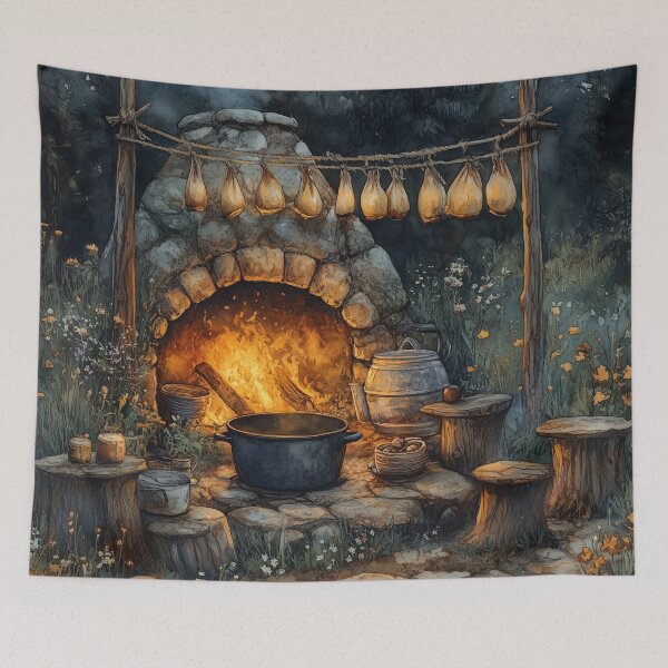 Item preview, Woodland Treasures Watercolor designed and sold by SporeandCanvas.