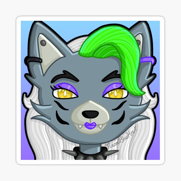 Vista previa del artículo con la obra «Icono de Roxanne Wolf», diseñado y vendido por NaomiBlueHeart.