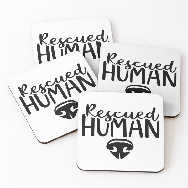 Item preview, Rescued Human Funny Pet Adoption Quote designed and sold by theartfulaspie.