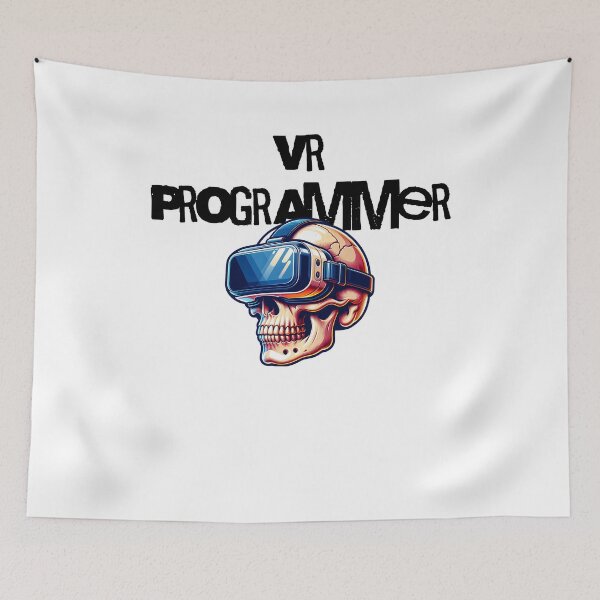 Item preview, Vr programmer code retro refactor edgy skull designed and sold by Jeangel97.