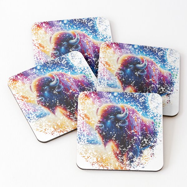 Item preview, Galactic Bison: Majestic Wildlife Meets Cosmic Dreams designed and sold by Thogan0416.