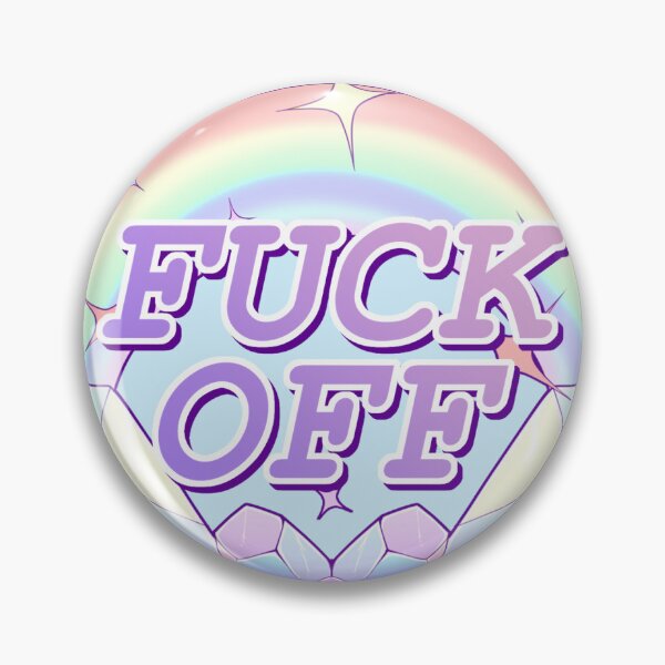 Item preview, Fuck Off - Pastel Rainbow designed and sold by CrowFlyProductions.
