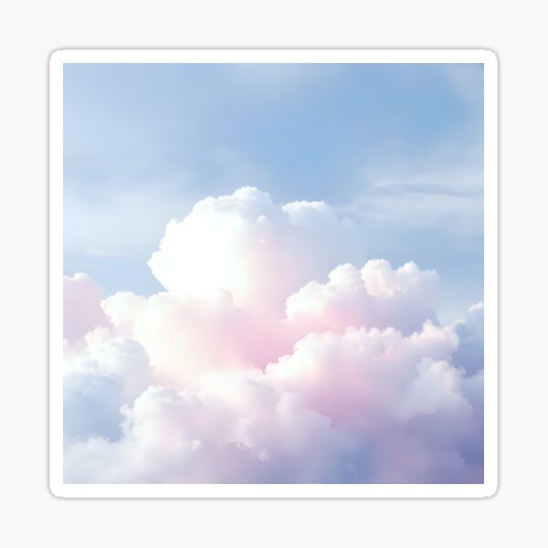 Item preview, Ethereal Cloudscape - Pink & White Bliss designed and sold by Shirtastically.