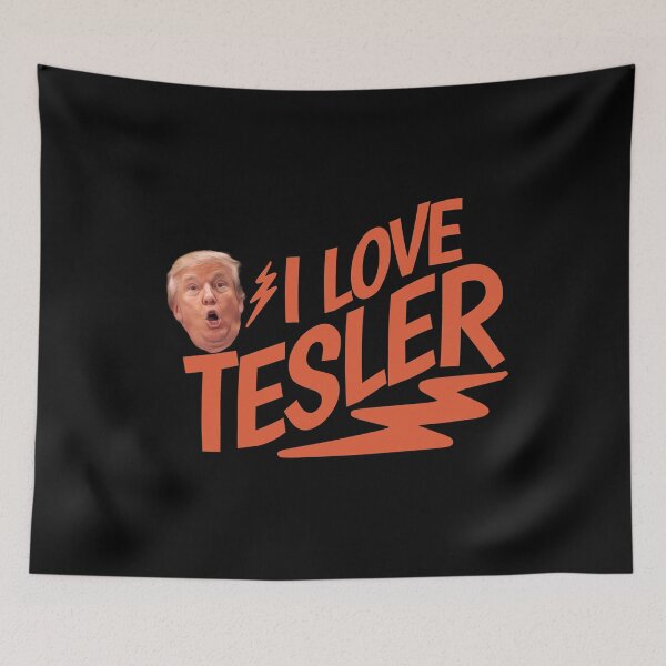 Item preview, I LOVE TESLER  designed and sold by PopCultureArtShop.