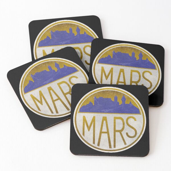 Item preview, Mars. Retro Badge designed and sold by Rapaz Designs.