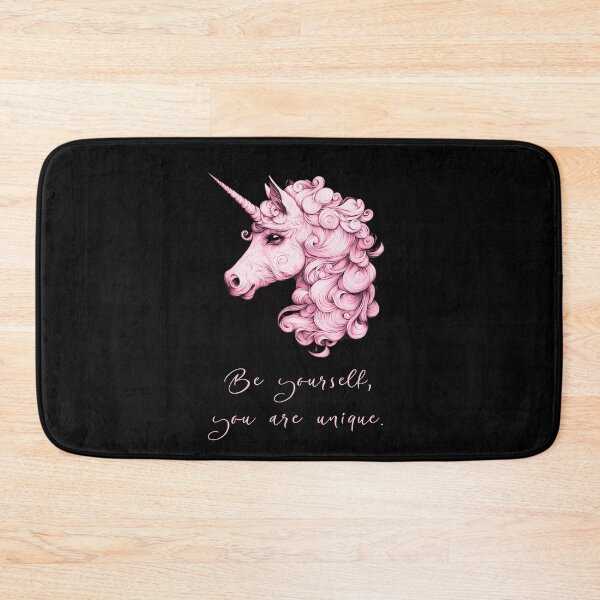 Item preview, Be yourself, you are unique, pink unicorn designed and sold by silent-violin.