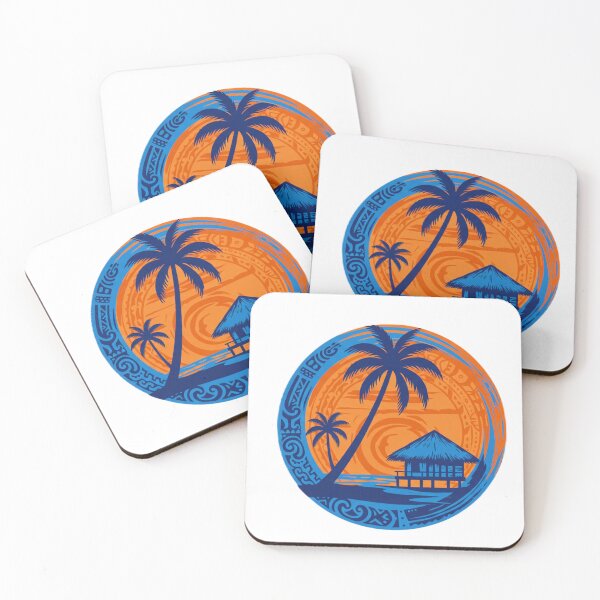 Item preview, PALM TREE PACIFIC Blue, Orange  designed and sold by Pacific Creations.