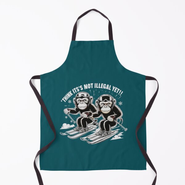 Item preview, A fun product for animal and sports lovers- SKIING MONKEYS designed and sold by Gadget80.
