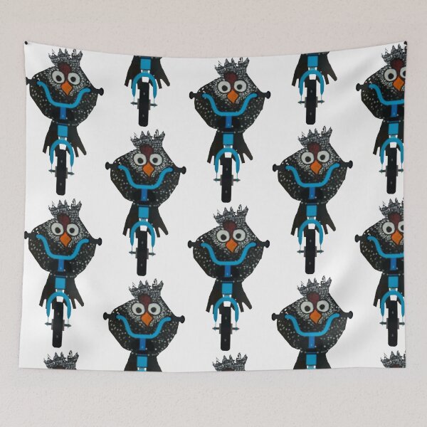 Item preview, Black and white chicken on bike designed and sold by Lauracolleen3.
