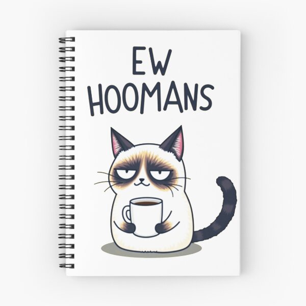 Item preview, Grumpy Coffee Cat Ew Hoomans designed and sold by PEC-Studio.