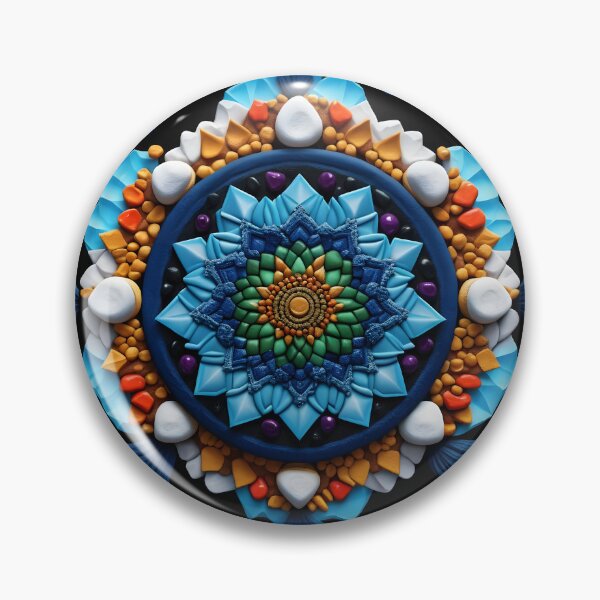 Item preview, Mandala of colored stones designed and sold by PrintLabStudio.