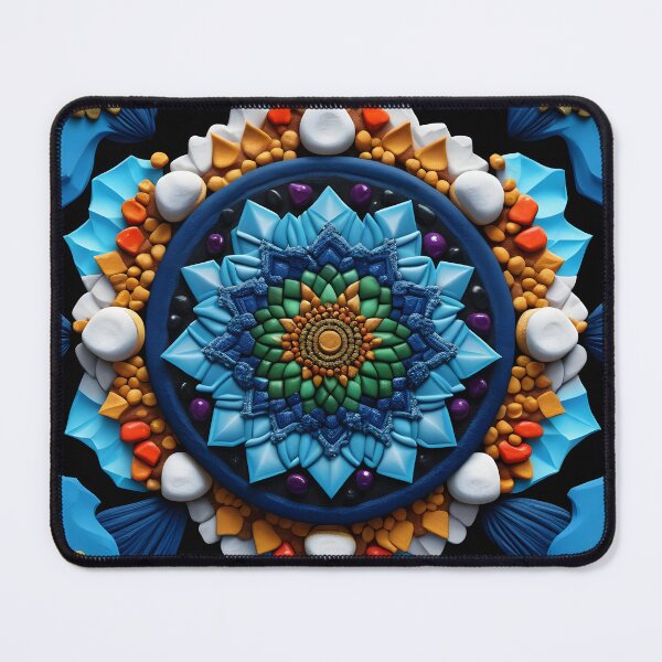 Item preview, Mandala of colored stones designed and sold by PrintLabStudio.