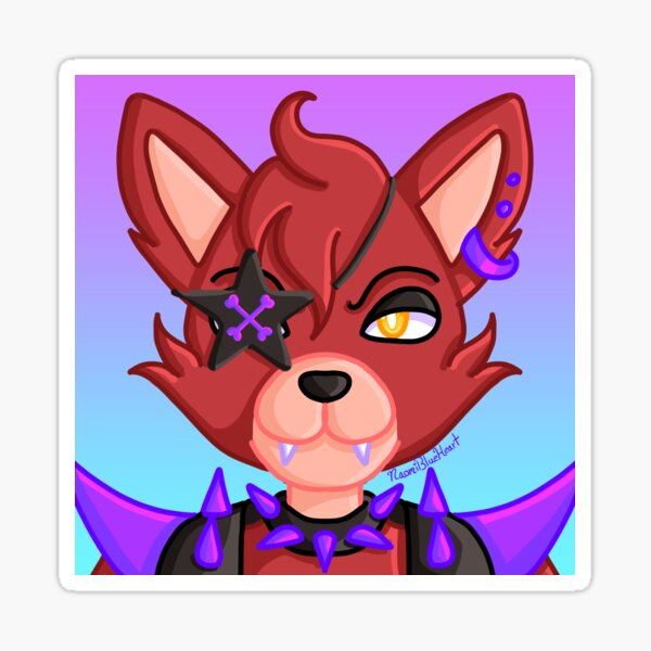 Vista previa del artículo con la obra «Icono de Foxy del glam rock», diseñado y vendido por NaomiBlueHeart.