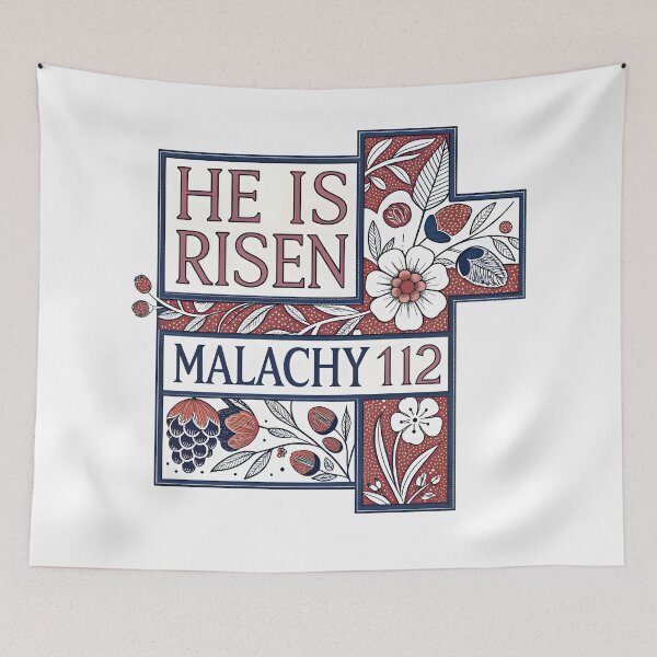 Item preview, He Is Risen Folk Art Cross Easter Christian T-Shirt designed and sold by AnnDesignStudio.