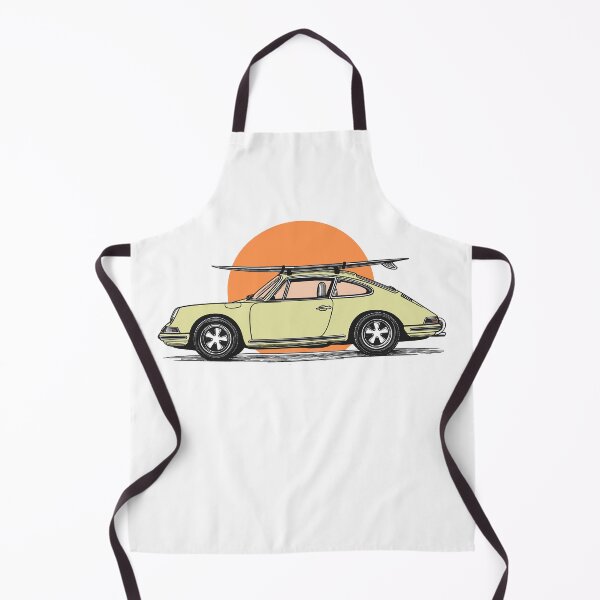 Item preview, Vintage Porsche 911 964 summer surfs up illustration designed and sold by blackdogshop.