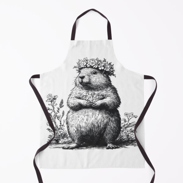 Item preview, Woodchuck Wearing A Flower Crown designed and sold by mirror circus.