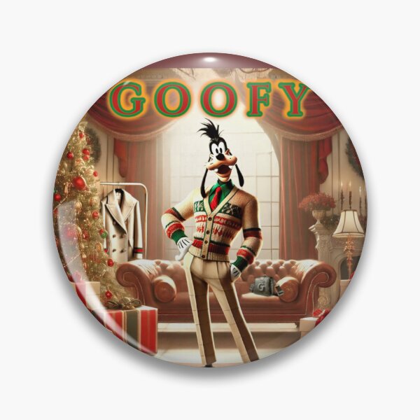 Item preview, Perro Goofy Holiday Chic: Parodia de la moda navideña de Disney designed and sold by B-DIFF-e-RENT.