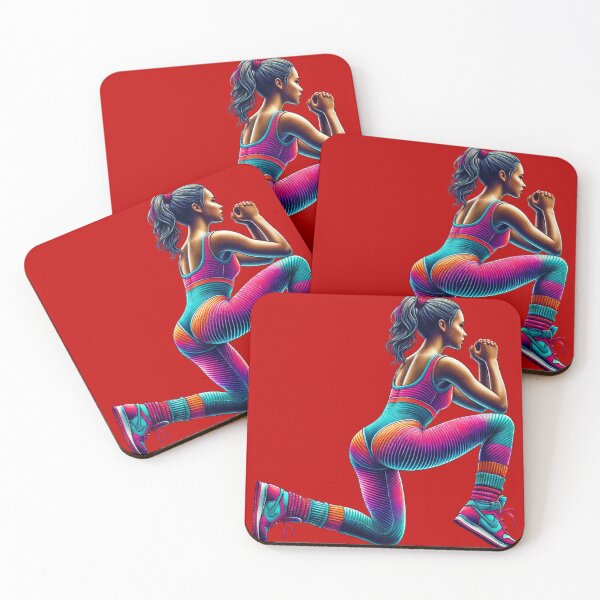 Item preview, Beautiful Girl Working out in the 80's Pilates jogging designed and sold by BestDetailer.