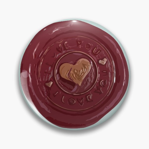 Item preview, Wax Seal - Love You, illustrated red designed and sold by Elinda96.