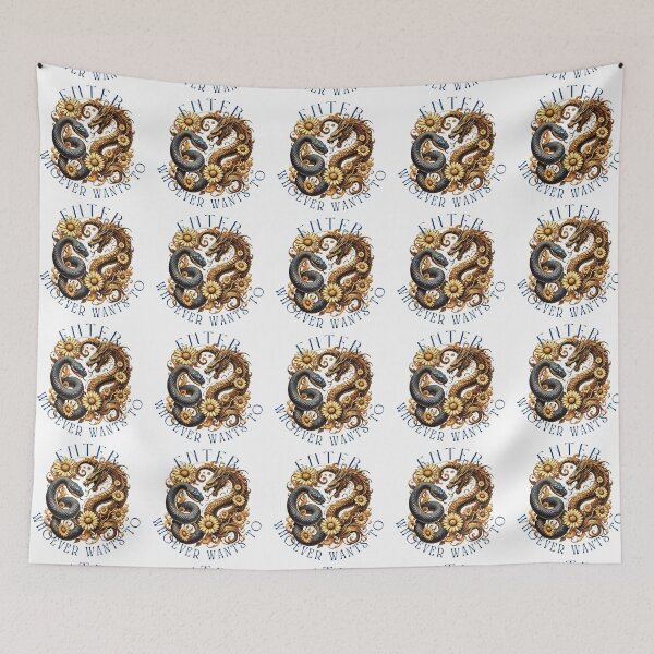 Item preview, Enter whoever wants to - eternal duel - dragon vs snake, mythic design designed and sold by W-McSapa.