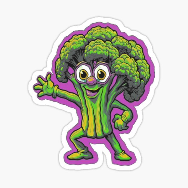 Item preview, Funny Broccoli No. 3 - The Pop Art Veggie designed and sold by MaMa_DigiArt.