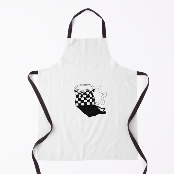 Item preview, Warped Abstract Checkered Coffee Mug Handdrawn Illustration designed and sold by Vika Lysa Illustration Studio.