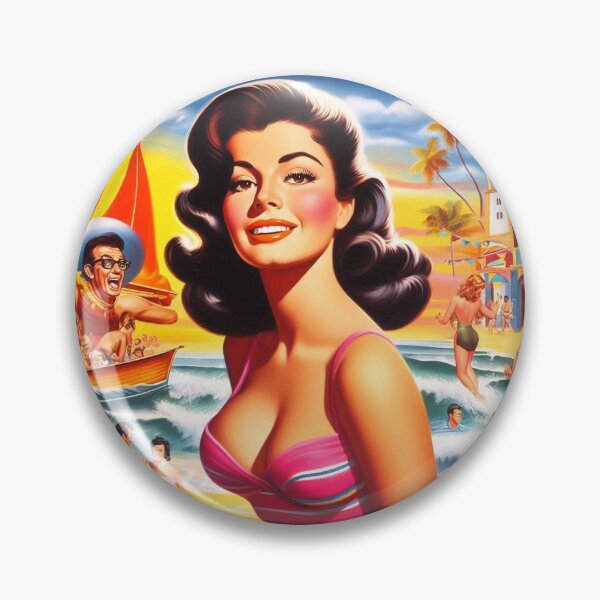 Item preview, Beach Pin-up designed and sold by PulpVintage.