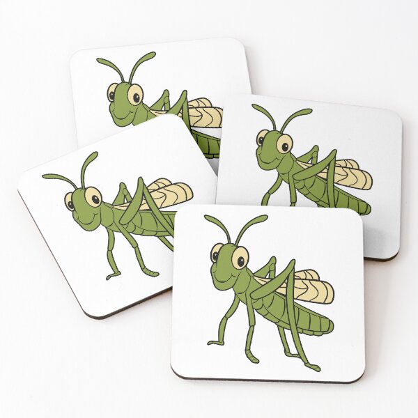 Item preview, Cute Grasshopper Cartoon Insect Illustration designed and sold by theartfulaspie.
