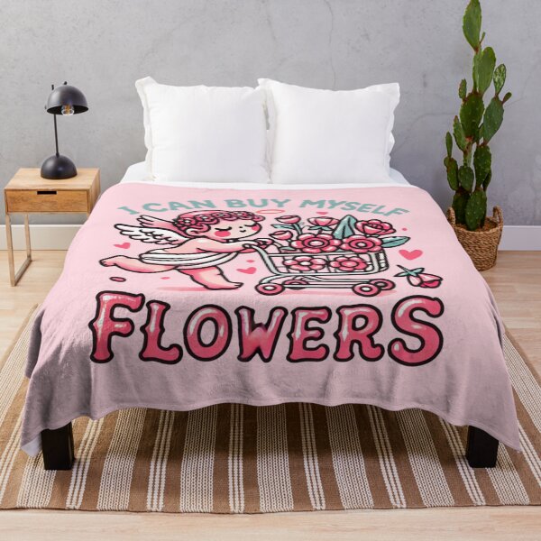 Item preview, i can buy myself flowers floral cart cupid angel designed and sold by Gossip Rag.