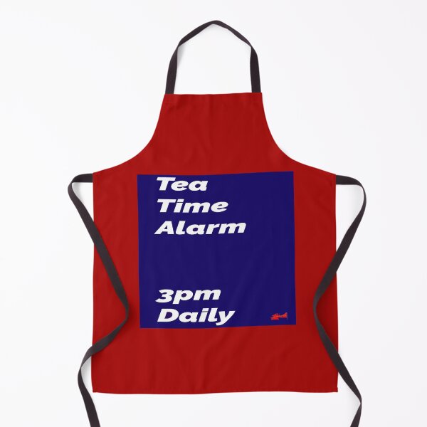 Item preview, Tea Time Alarm - blue square designed and sold by designbywhacky.