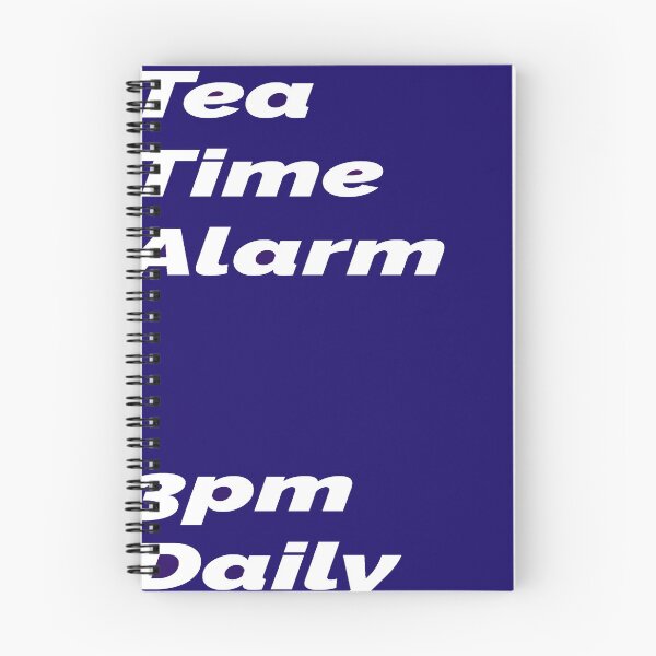 Item preview, Tea Time Alarm - blue square designed and sold by designbywhacky.