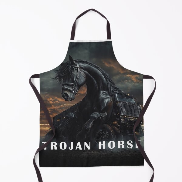 Aperçu de l'œuvre Cheval de Troie Énorme camion Monster truck à cheval noir créée et vendue par JanChryzostom.