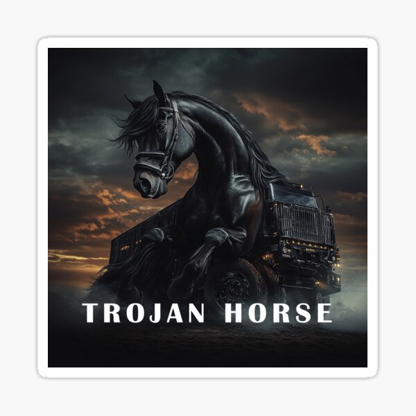 Item preview, Trojan horse  Enormous truck Black horse monster truck designed and sold by JanChryzostom.
