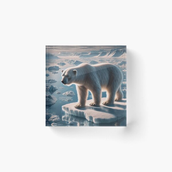 Artikelvorschau, Eisbär auf schmelzendem Eis – Das Reich der Arktis entworfen und verkauft von M-Masterpieces.