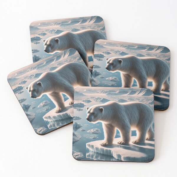 Item preview, Polar bear on melting ice – The realm of the Arctic designed and sold by M-Masterpieces.