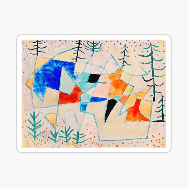 Artikel-Vorschau von Paul Klee Edelklippe 1933 | Klee Abstraktion und Symbolismus | Klee Abstrakte Griffel, designt und verkauft von Gascondi.