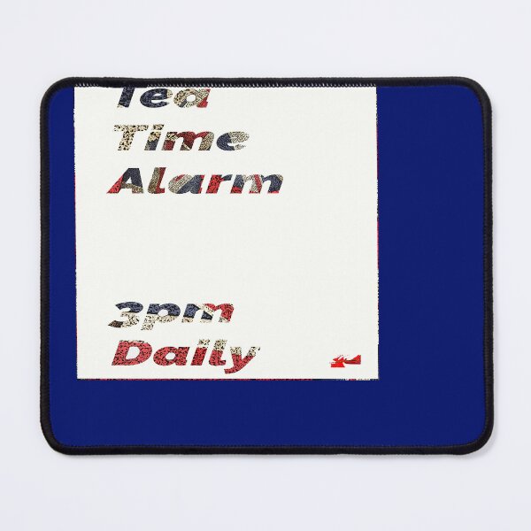 Item preview, Tea Time Alarm - white square designed and sold by designbywhacky.