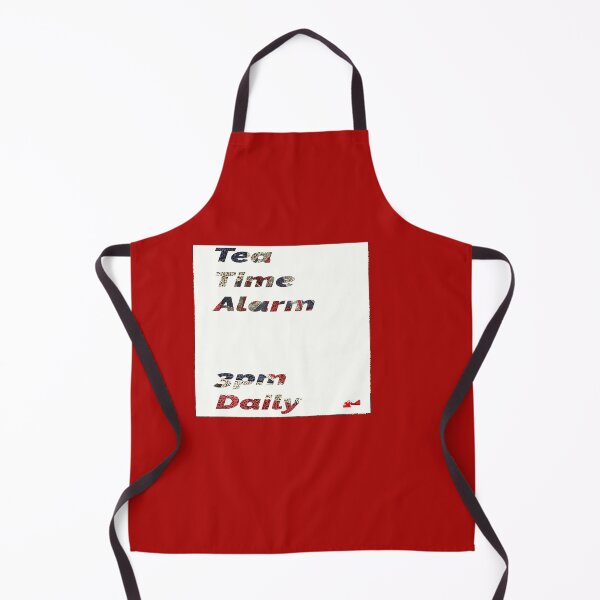 Item preview, Tea Time Alarm - white square designed and sold by designbywhacky.
