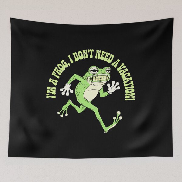 Item preview, Active Frog-Non vacation needed! designed and sold by ATOTI.