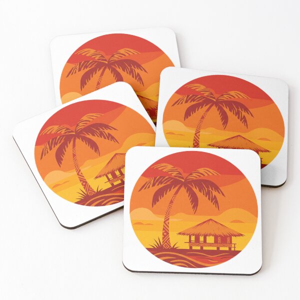 Item preview, PALM TREE PACIFIC Red, Orange designed and sold by Pacific Creations.
