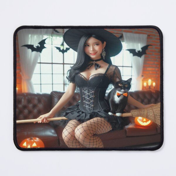 Item preview, AI Anime Witch With Cat 0313 designed and sold by Aqualung1971.