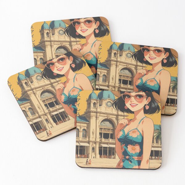Item preview, Cute Retro Anime Girl Buenos Aires Argentina 80s Vintage Travel designed and sold by Retro-Anime9.