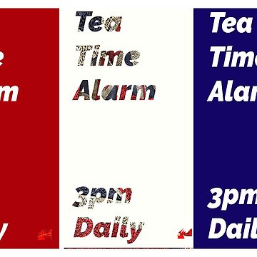 Artwork thumbnail, Red White and Blue tea alarm by designbywhacky