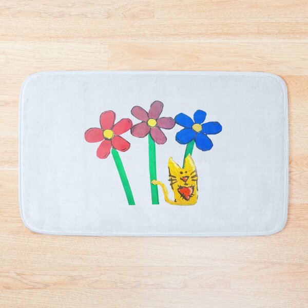Item preview, Yellow cat and flowers designed and sold by Lauracolleen3.