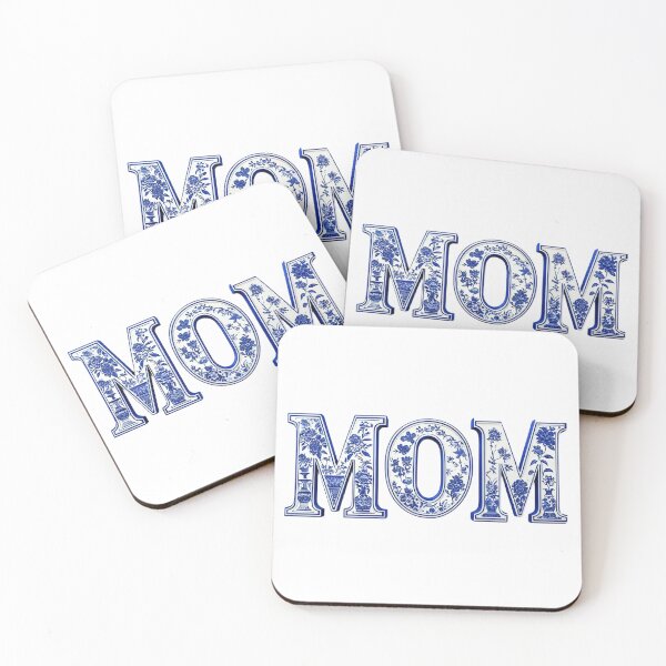 Item preview, MOM blue elegant floral mothers day designed and sold by NRcollections24.