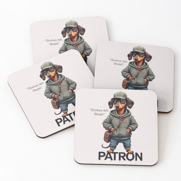 Item preview, A dachshund as Talahon patron: "Trust me, bro!" designed and sold by RetroTraveller.