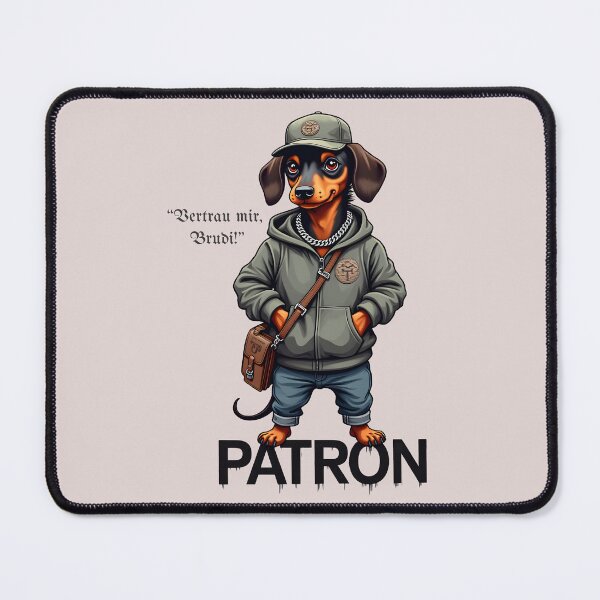 Item preview, A dachshund as Talahon patron: "Trust me, bro!" designed and sold by RetroTraveller.