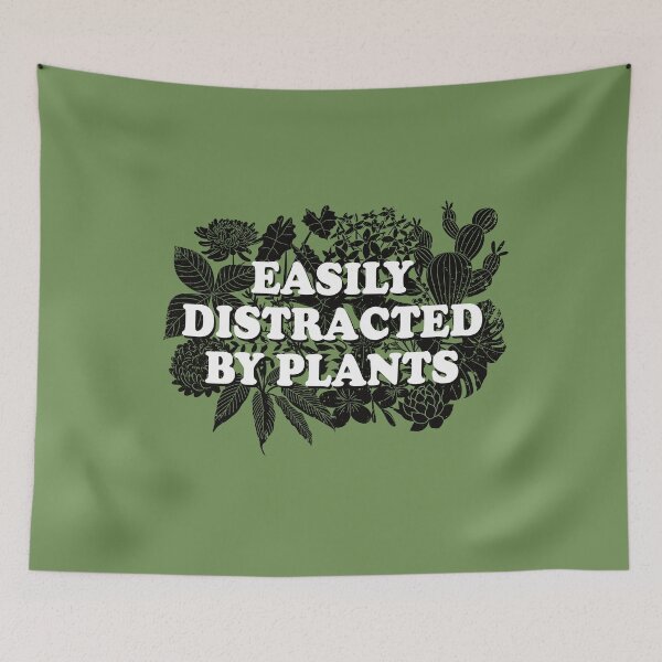 Item preview, Easily Distracted By Plants designed and sold by AdventureTee.