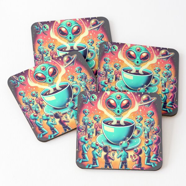 Item preview, Alien Coffee Worship designed and sold by TheFlying6.
